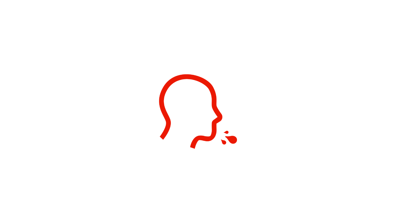 Icono de esputos por cáncer de pulmón.