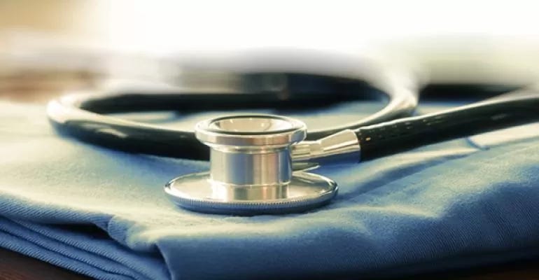 stetoschope on a uniform stetoschope on a uniform