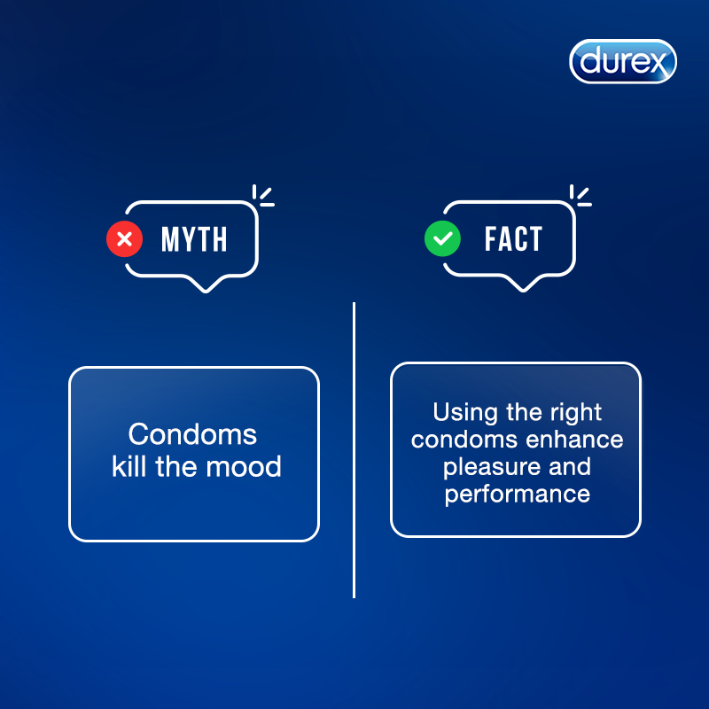 Myth 2 - Condoms Ruins the Mood During Sex