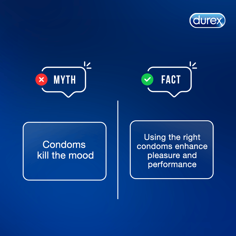 Myth 2 - Condoms Ruins the Mood During Sex