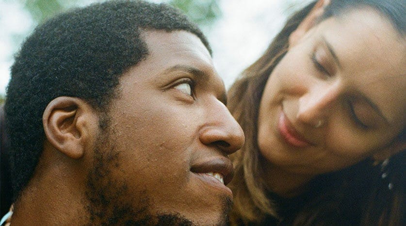 A Couple Looking at Each Other in a Romantic Way