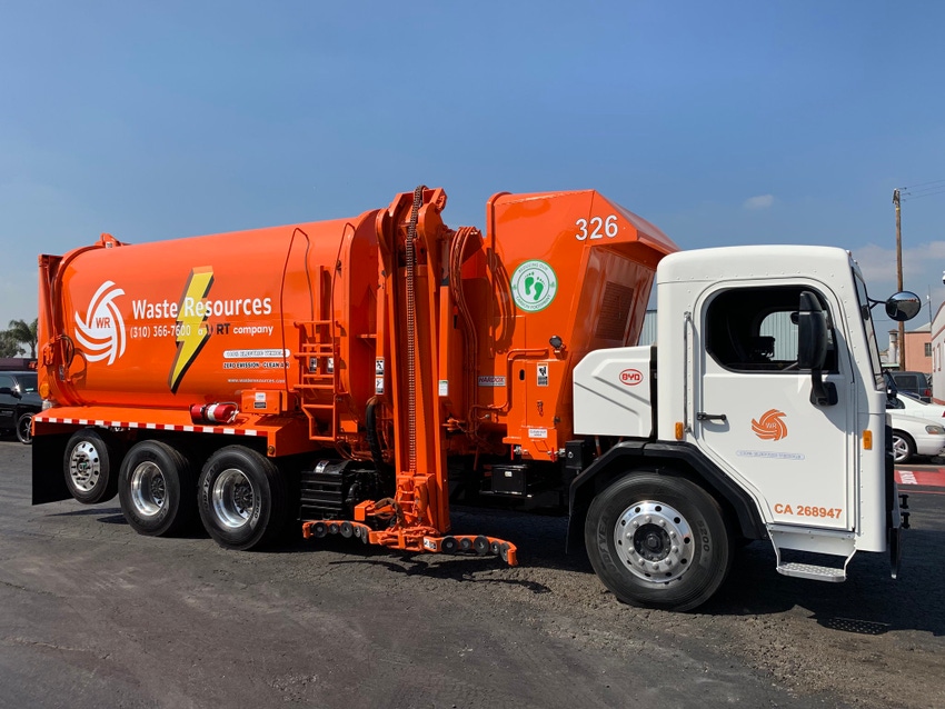 electronic refuse truck 
