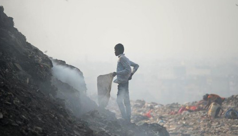 New Delhi's Ghazipur landfill