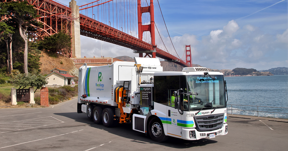 Recology unveils hydrogen-powered electric garbage truck in San Francisco in collaboration with New Way and Hyzon