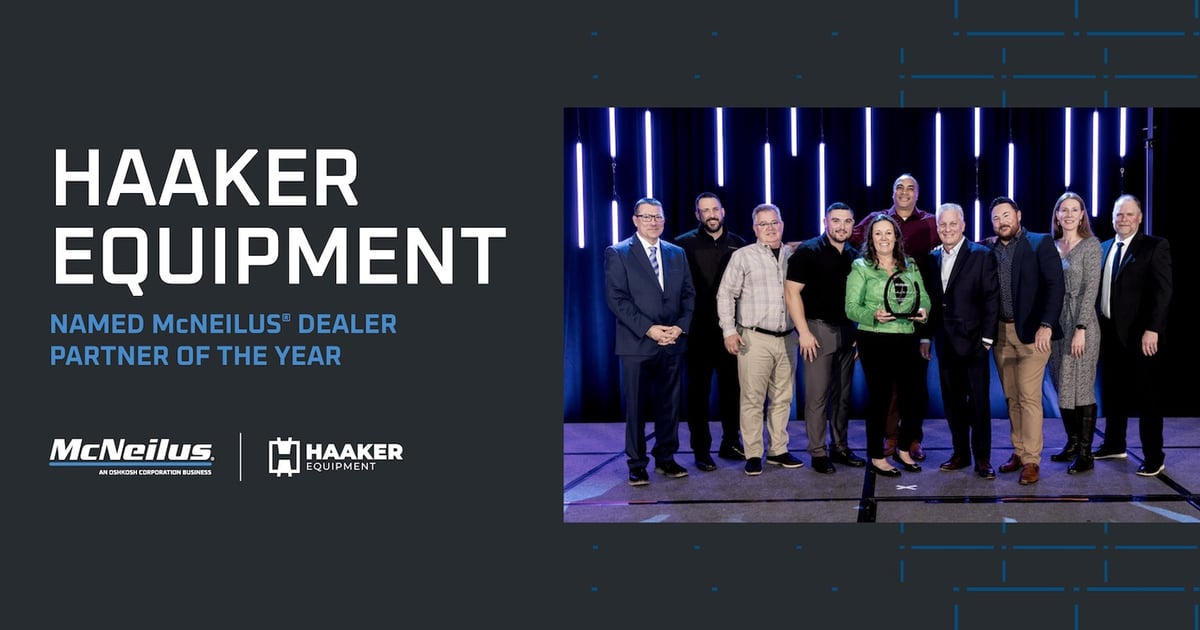 Haaker Equipment Named McNeilus Dealer Partner of the Year