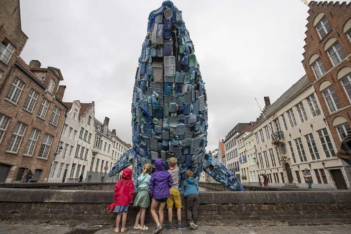 STUDIOKCA Creates Whale ‘Skyscraper’ From Plastic Waste