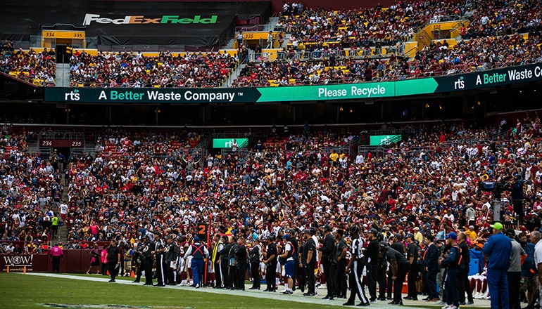 RTS and FedExField Launch Recycling Partnership 