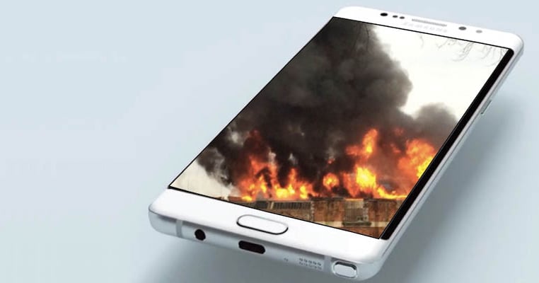 Samsung’s Note 7 Recycling Center in China Catches Fire