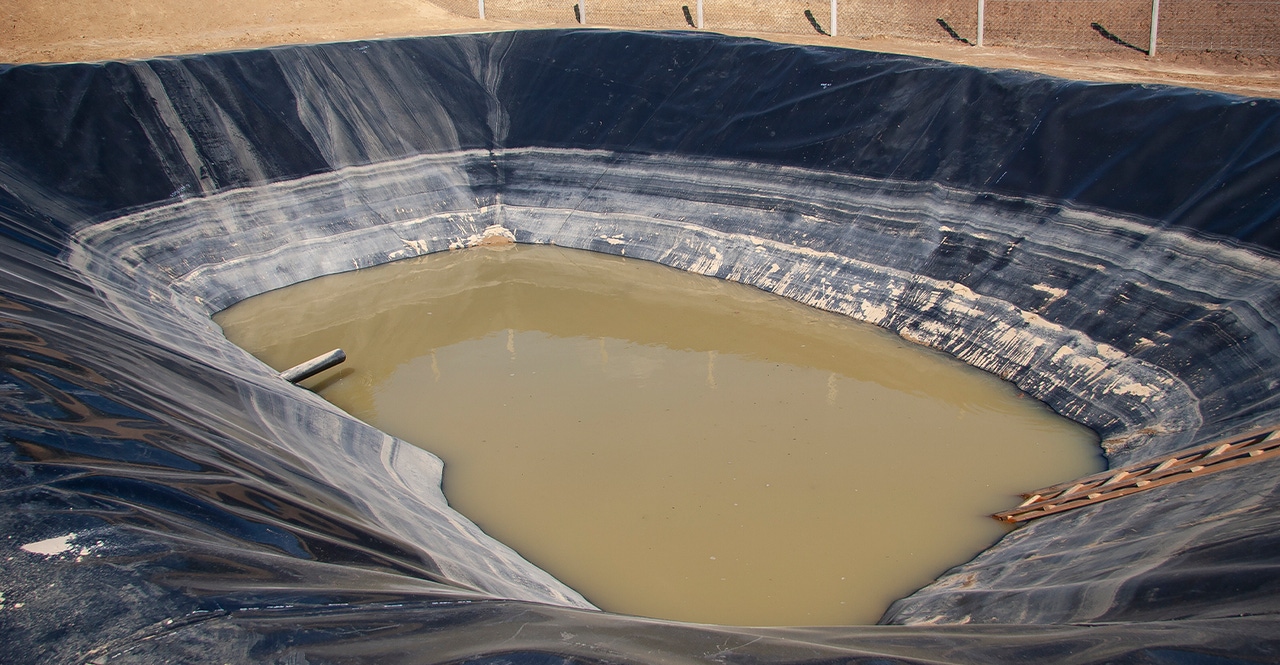 leachate pond leachate pond