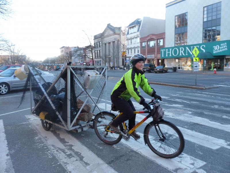 Pedal People Cooperative Collects Waste, Compost and Recycling Via Bike in Northampton, Mass.