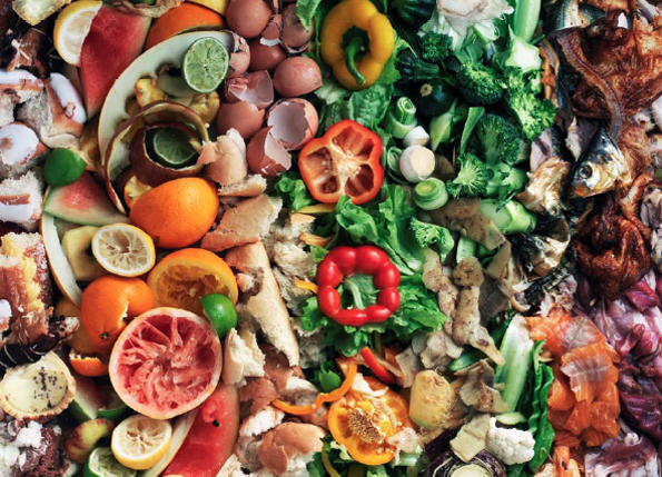food waste colorful