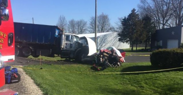 Murder Suspect Dies in Head-on Collision with Garbage Truck in Indiana