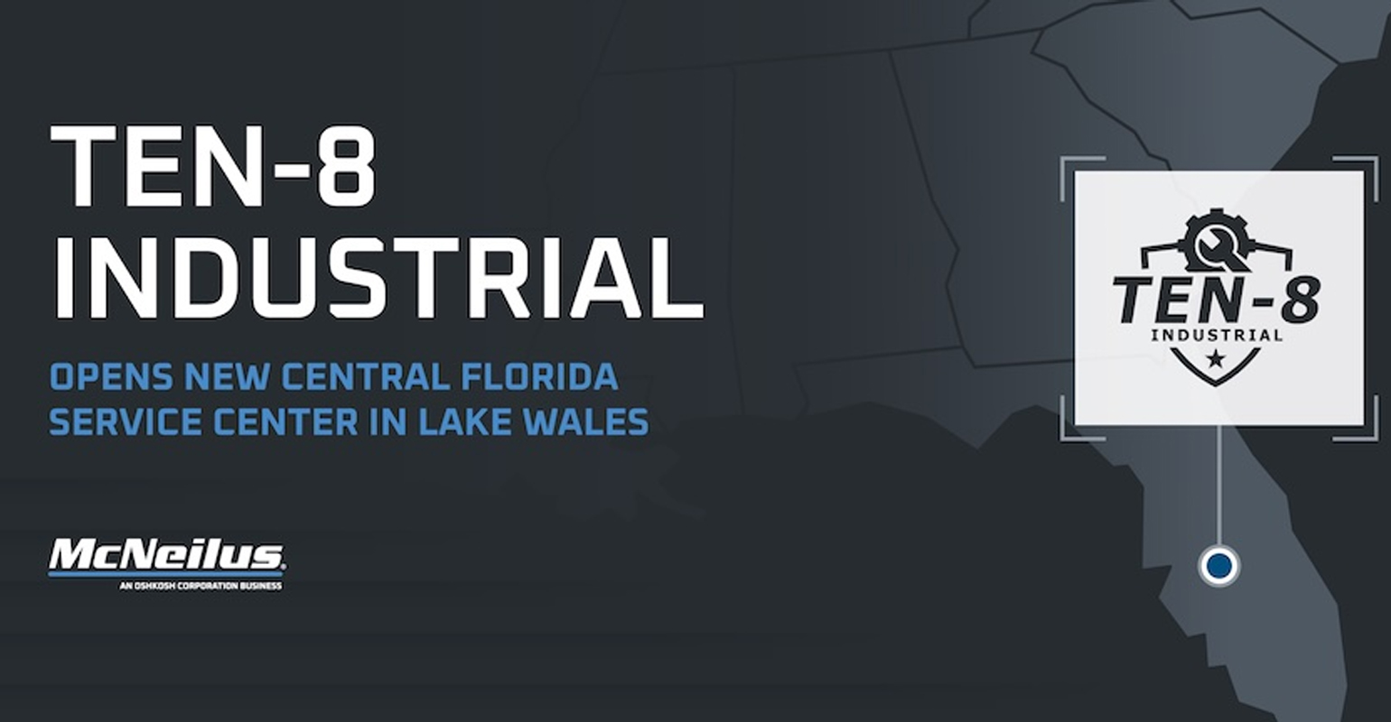 Ten-8 Industrial Opens New Central Florida Service Center In Lake Wales, Expanding Support For Refuse and Recycling Vehicles