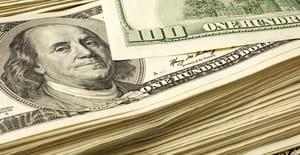 US hundred dollar bills. US hundred dollar bills.