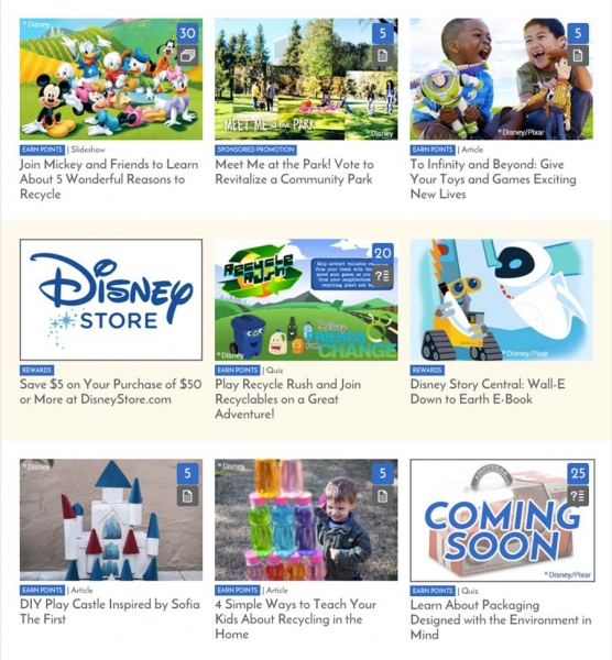 Recyclebank Partners with Disney for an Interactive Recycling Campaign