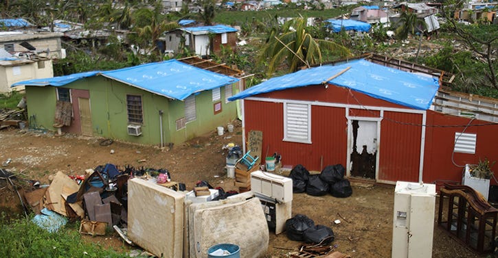 Puerto Rico hurricane Maria debris