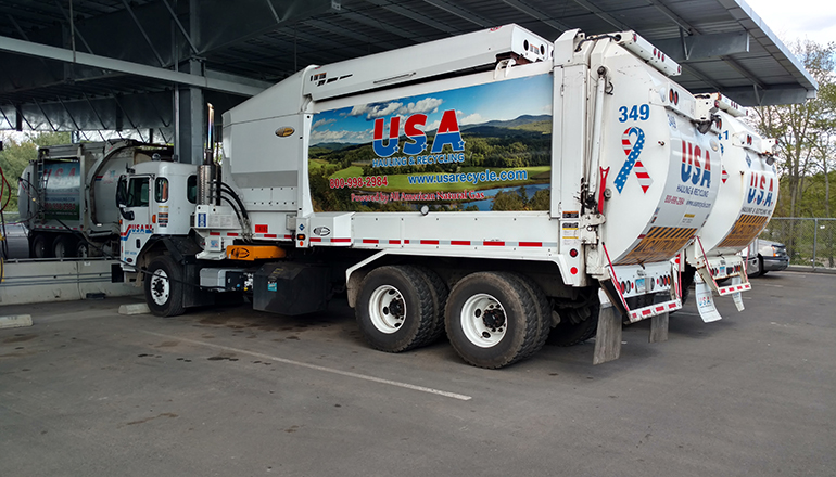 USA Hauling and Recycling Opens Solar-powered CNG Station