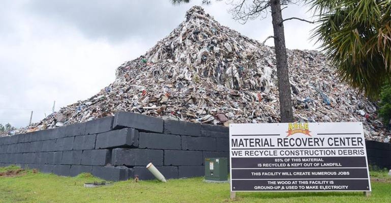 S.C. Loophole Causes 90-Foot Trash Pile at C&D Facility
