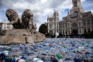 A Look at an Installation in Madrid, Spain, that Addresses the World's Plastic Waste Problem