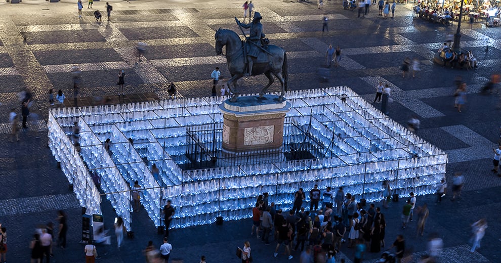 A Look at a Labyrinth in Spain Made from Plastic Waste