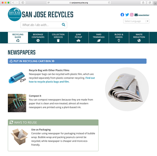 San Jose, Calif.’s Recycle Right Campaign Sends Clear Message