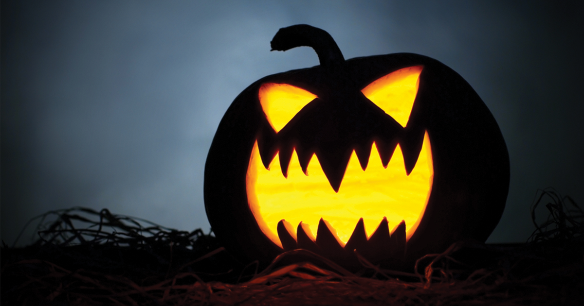 Halloween Display in Nova Scotia Made from Shoreline Waste