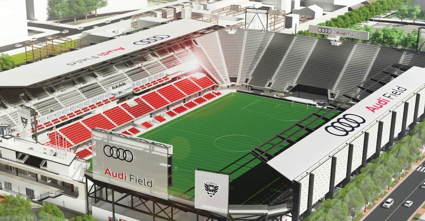 Recycle Track Systems to Implement Sustainability Practices at New LEED-certified Audi Field