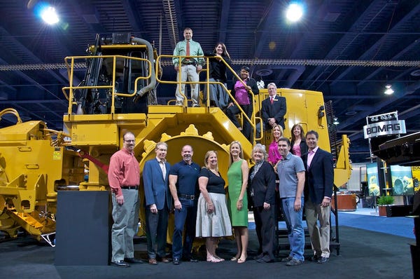 The Penton Waste Group in 2012 on the WasteExpo show floor in Las Vegas.