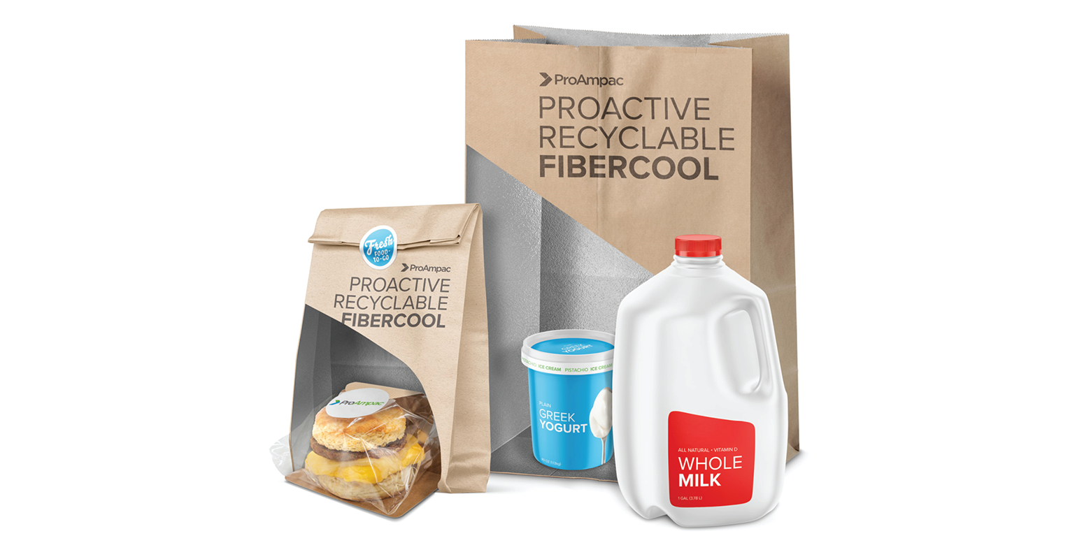 ProAmpac Unveils Revolutionary FiberCool Curbside Recyclable Insulated Bag