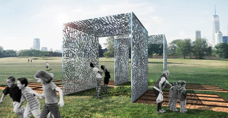 Pavilion Made From 300,000 Recycled Cans to Be Displayed on Governors Island, N.Y.
