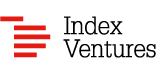 Index Ventures logo with red horizontal bars next to the words "Index Ventures" in serif font.
