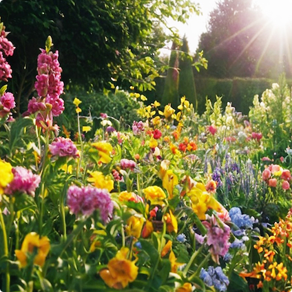 Raisin IE-flower garden
