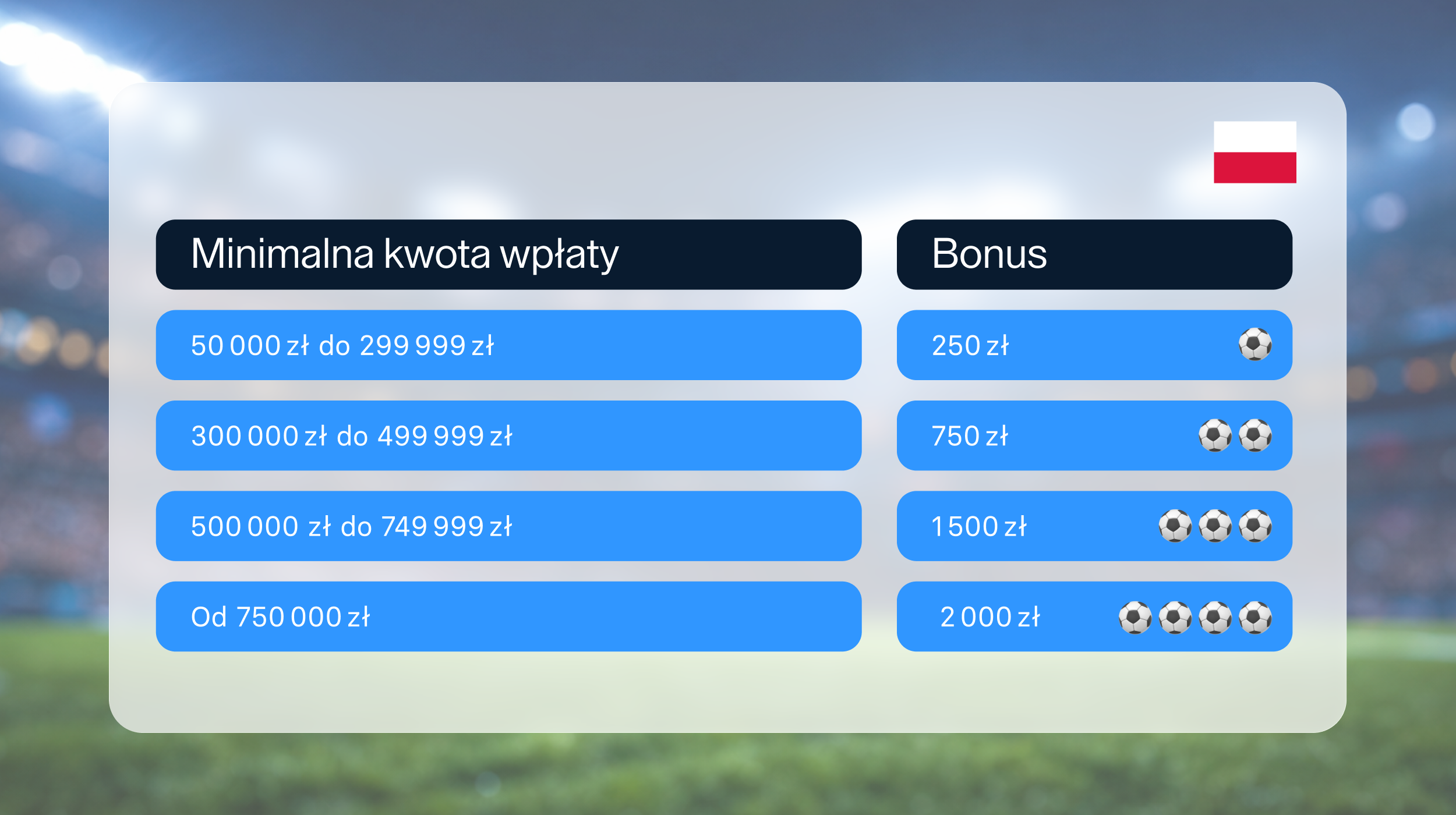 Progi bonusowe promocji