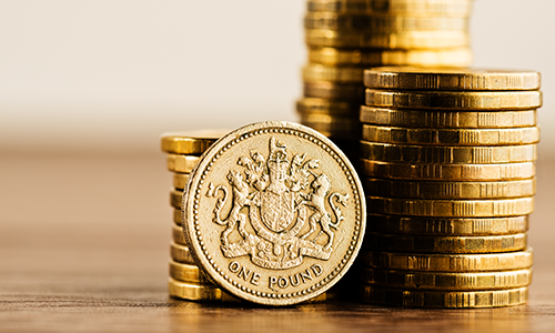 Raisin ES - Foto de pilas de monedas britanicas
