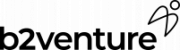 Black b2venture wordmark logo.