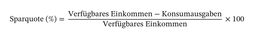 Sparquote Formel