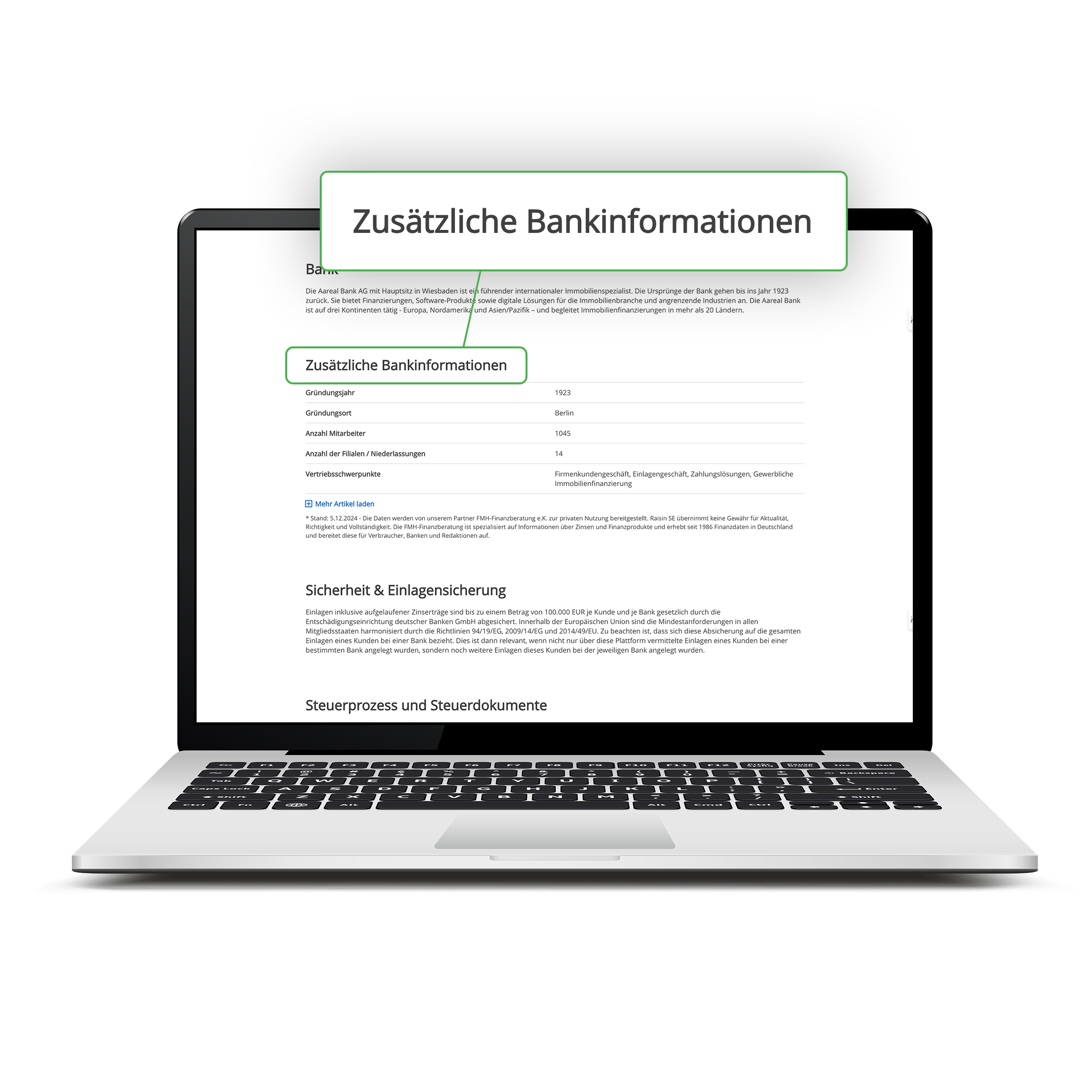 Raisin Transparenz Bankenliste 3