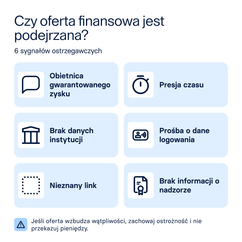 Czy oferta finansowa jest podejrzana?
