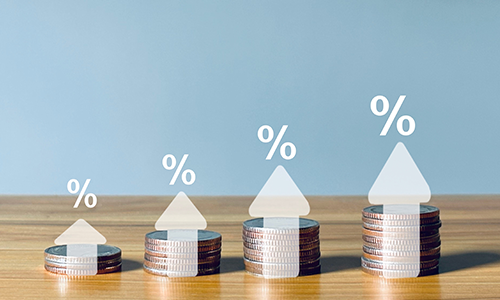 Raisin COM – Coin stacks with percentage