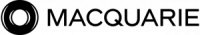Macquarie logo with a black circular emblem on the left and the word "MACQUARIE" in uppercase black sans-serif font on the right.