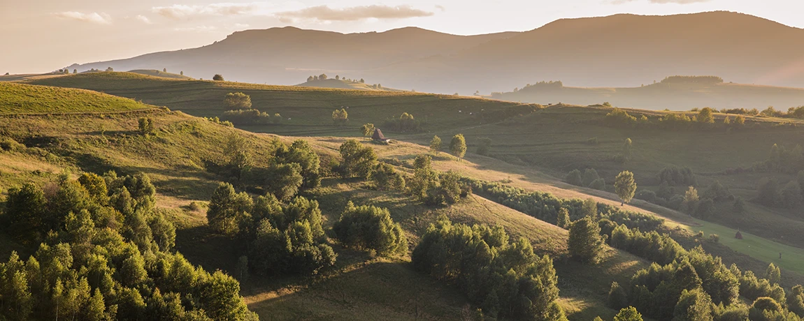 Sunset in the Apuseni mountains, Cluj-Napoca, Romania