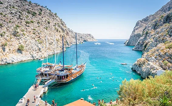 Harbour in Kos Greece