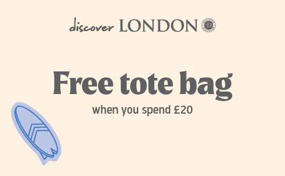 discover london free tote bag when you spend £20.webp