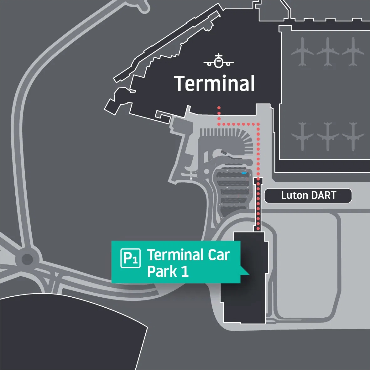 Terminal Car Park 1 Map