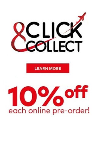 Aelia click and collect, 10% off each online pre-order.
