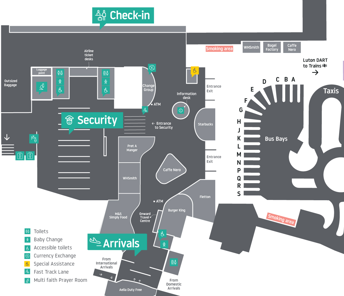 View Our Internal Maps London Luton Airport View Our Internal Maps London Luton Airport