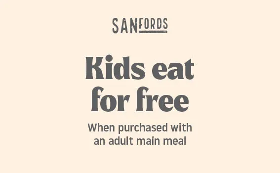 sandfords kids eat free with an adult meal.webp