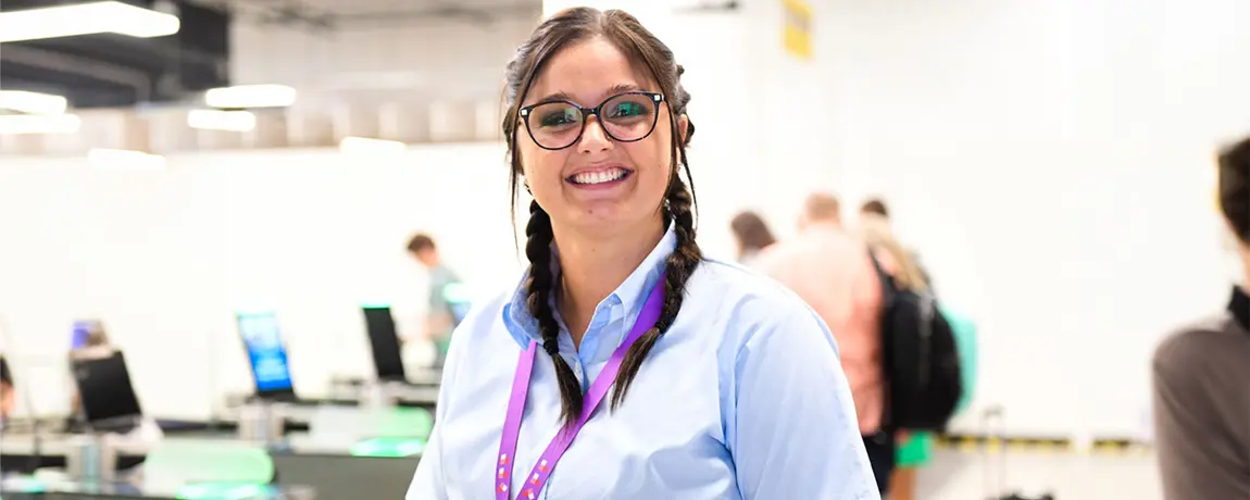 guest experience team in departure lounge