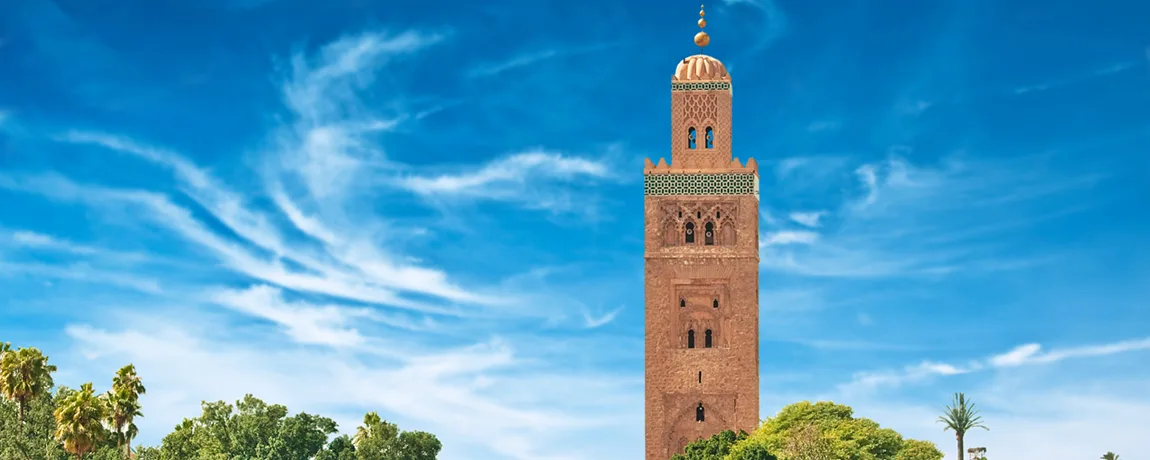 Koutoubia Mosque in Marrakech Morocco.webp