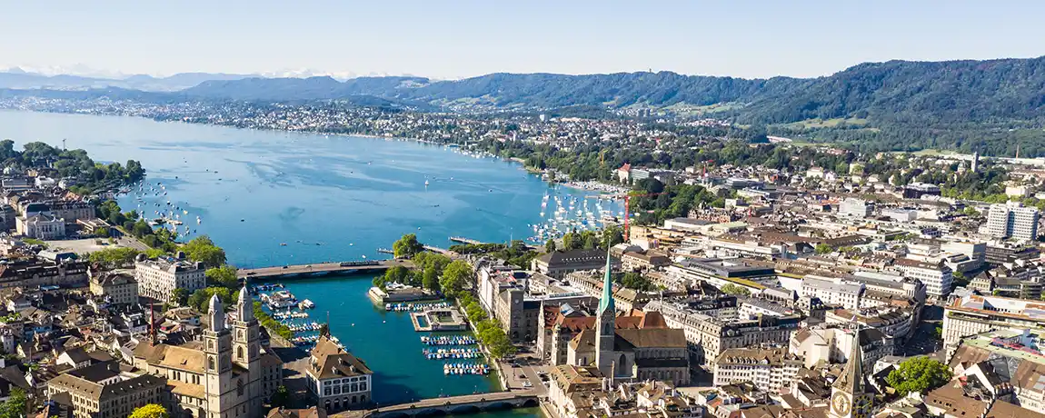 Lake Zurich Panorama Cityscape Zurich